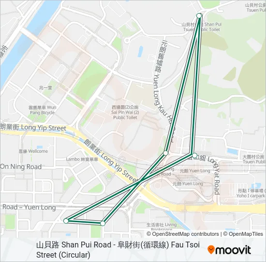 611 Bus Line Map
