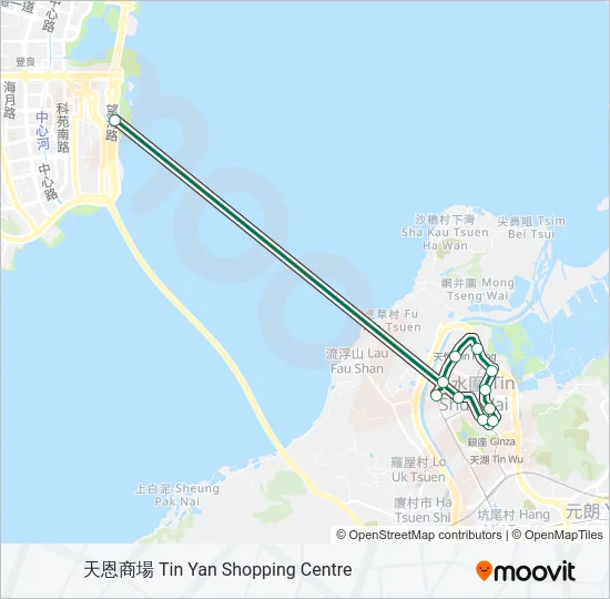 618 Bus Line Map