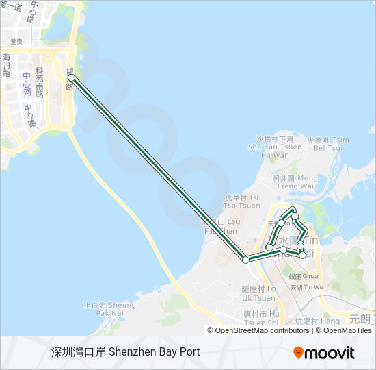 巴士618的線路圖
