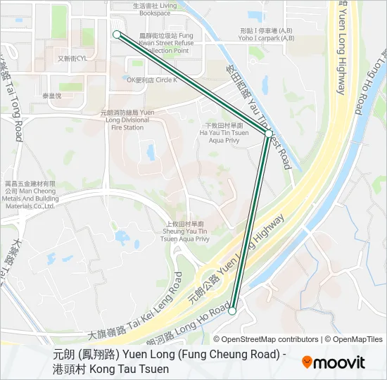 623 Bus Line Map