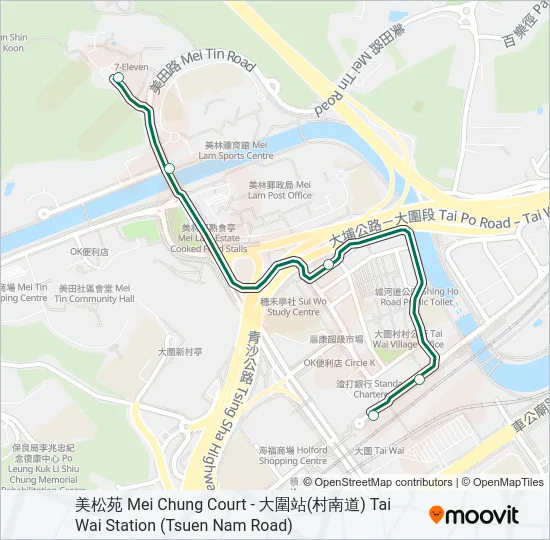 63A Bus Line Map
