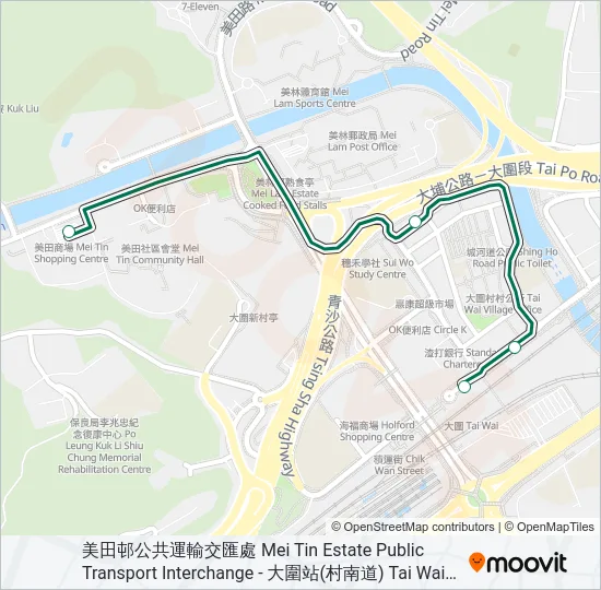 63K Bus Line Map