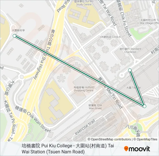 64A Bus Line Map