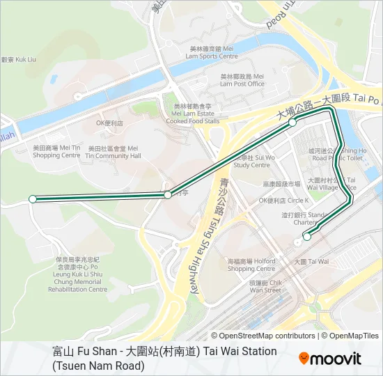 64K Bus Line Map