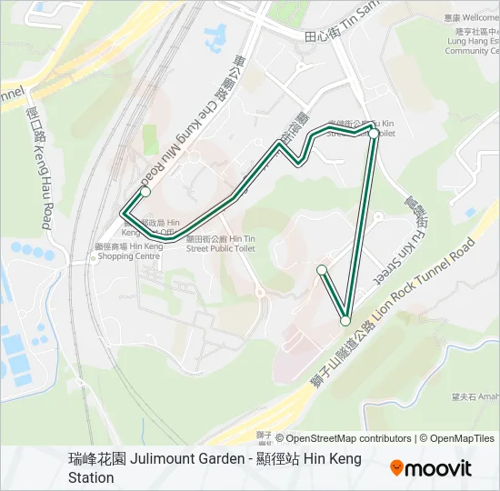 68S Bus Line Map