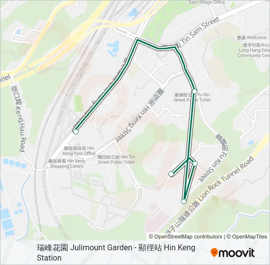 68S Bus Line Map