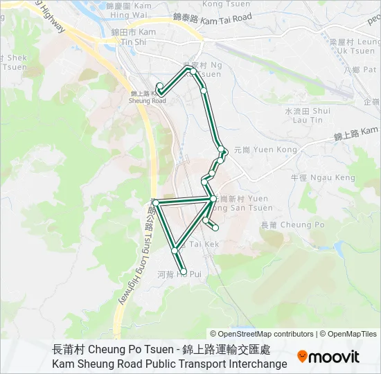 71A Bus Line Map