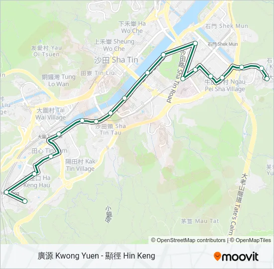 804 Bus Line Map