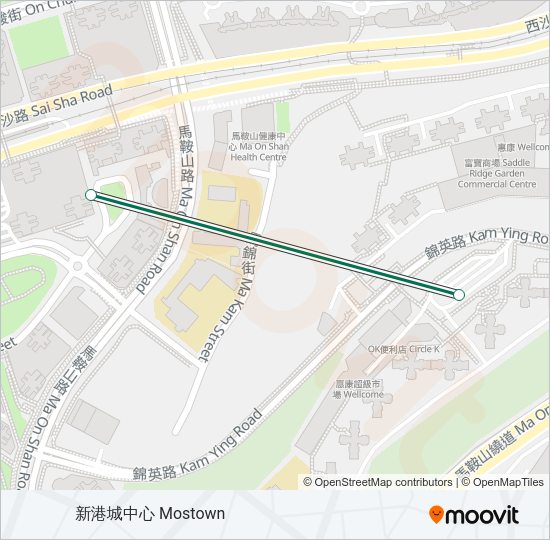 巴士808的線路圖