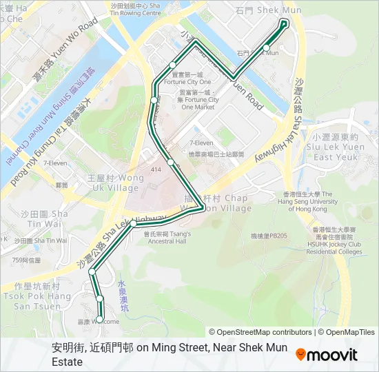 813 Bus Line Map