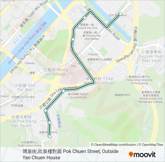 813 Bus Line Map