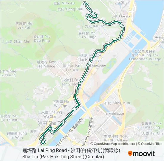 814 Bus Line Map