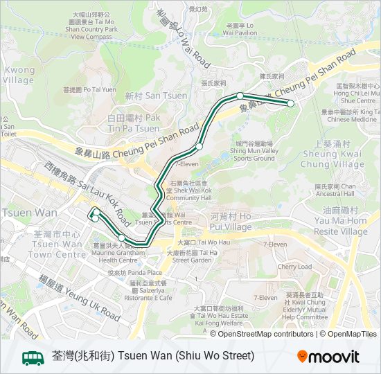 82M bus Line Map