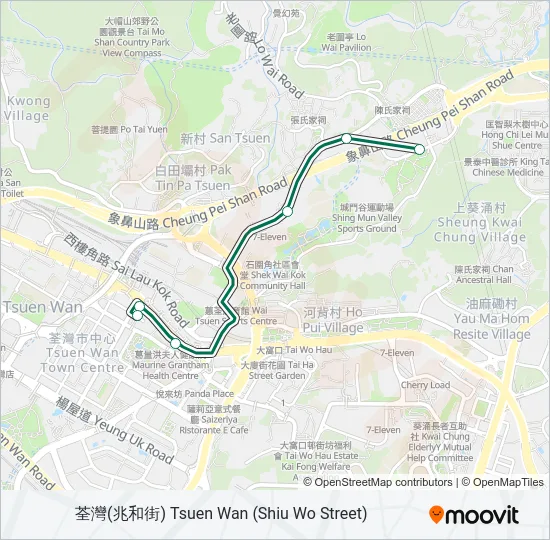 82M Bus Line Map