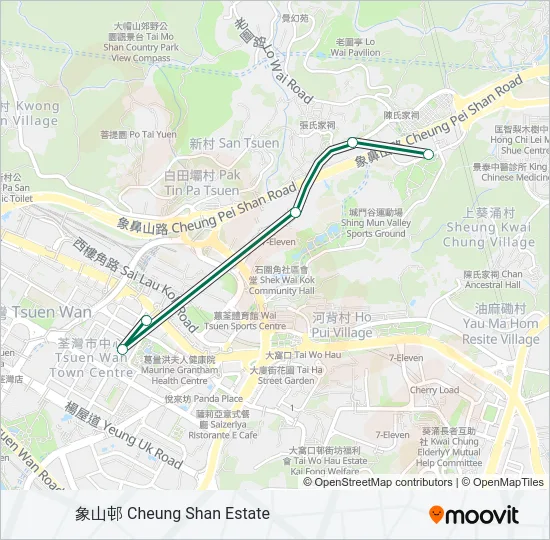 82M Bus Line Map