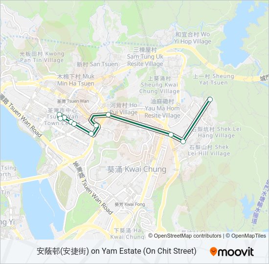 巴士83A的線路圖