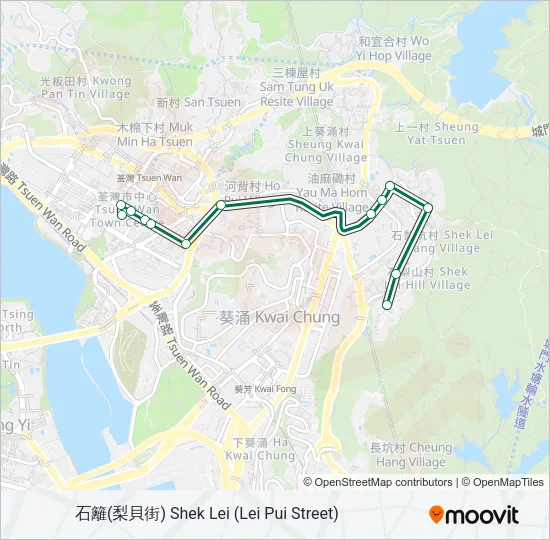 86A Bus Line Map