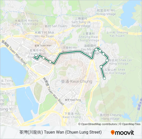 86A Bus Line Map