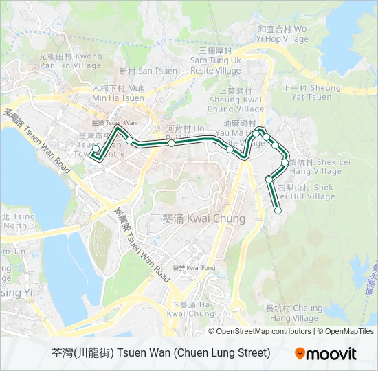 86M Bus Line Map