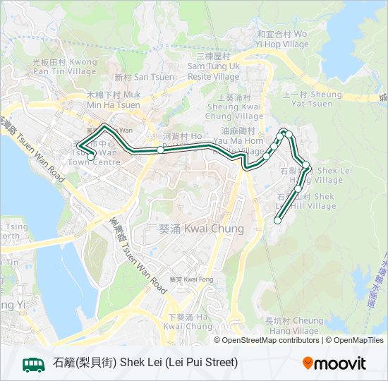 86M bus Line Map