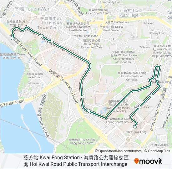 87K Bus Line Map