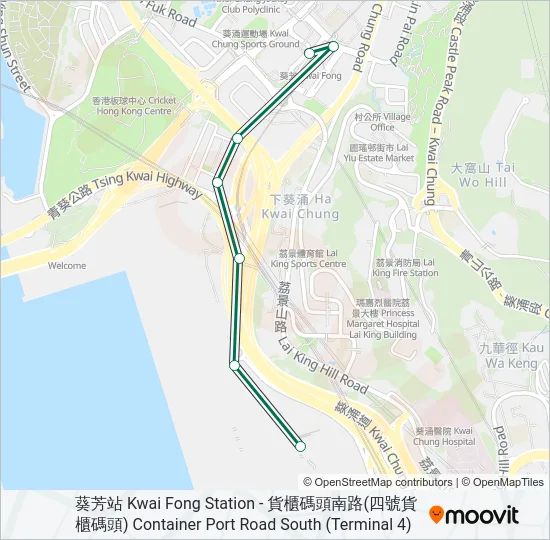 87M Bus Line Map