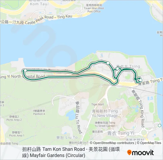 88A Bus Line Map