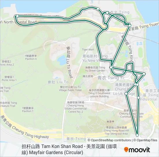 88A Bus Line Map