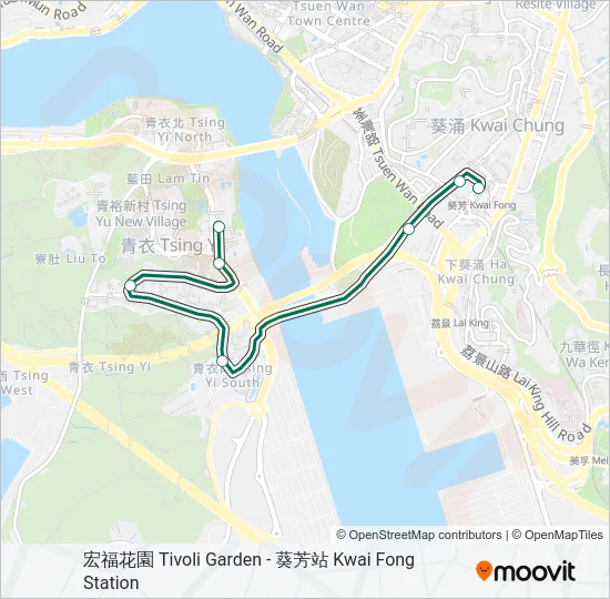 88D Bus Line Map