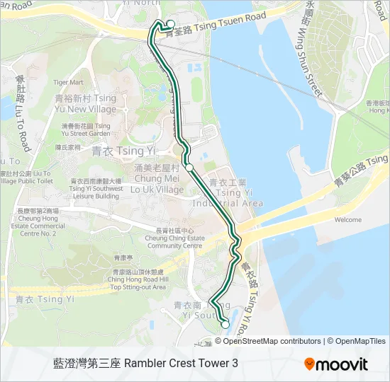 88F Bus Line Map
