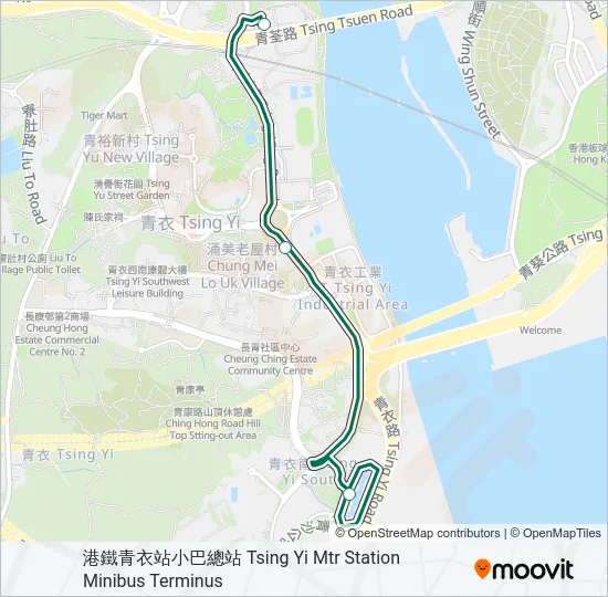 88F Bus Line Map