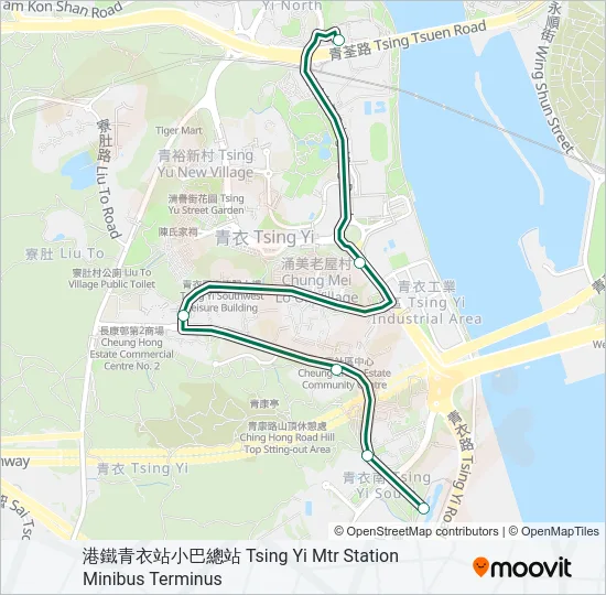 88F Bus Line Map