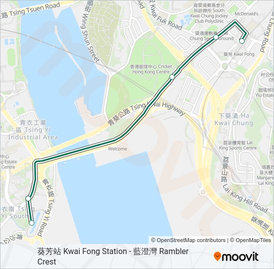 巴士88G的線路圖
