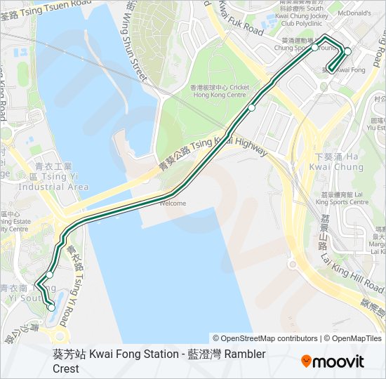 巴士88G的線路圖