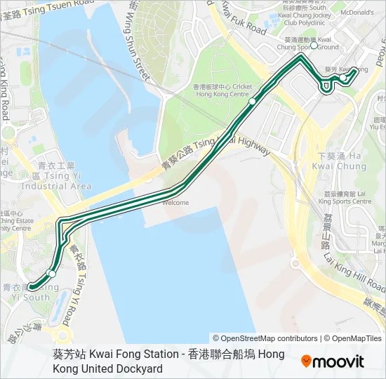 88M Bus Line Map