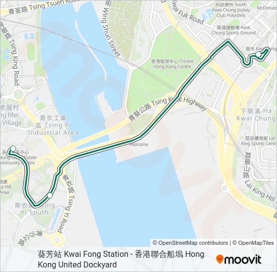88M Bus Line Map