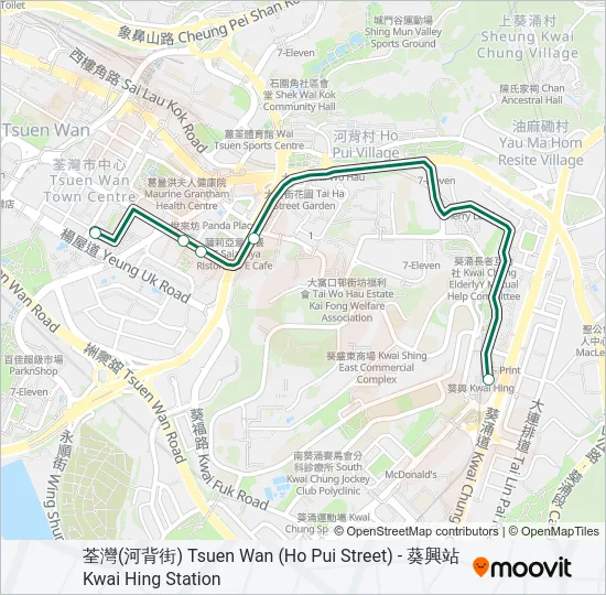 89A Bus Line Map