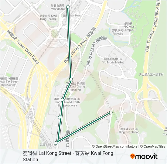 91A Bus Line Map
