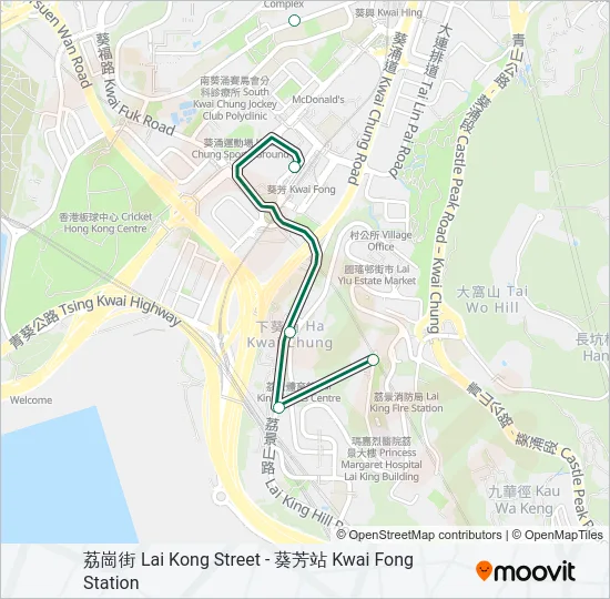 91A Bus Line Map