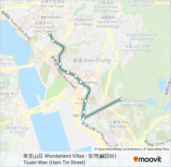 93A Bus Line Map