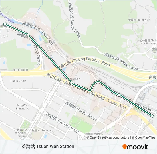 95M Bus Line Map