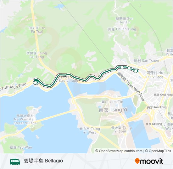 96C bus Line Map