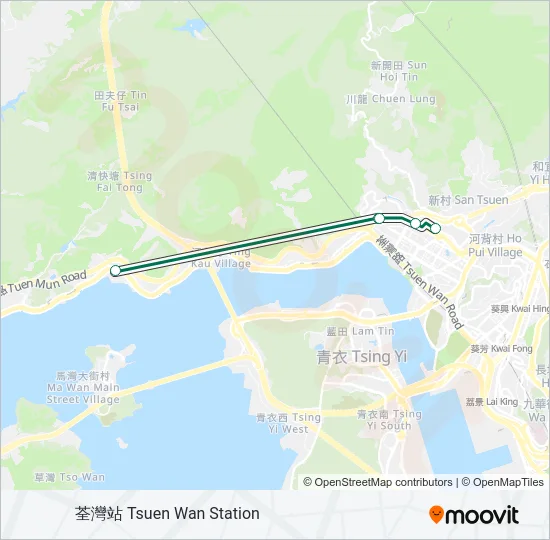 96C Bus Line Map