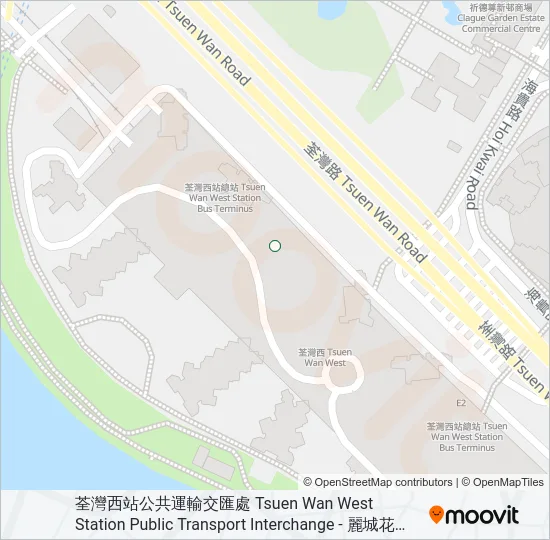96P Bus Line Map
