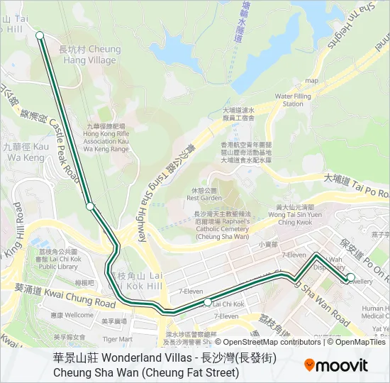 97A Bus Line Map