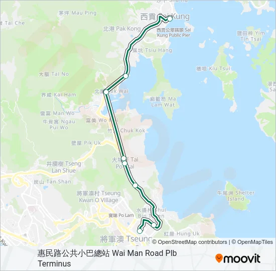 101M Bus Line Map