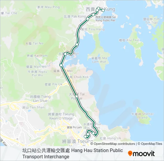 101M Bus Line Map