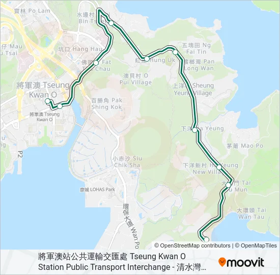 103M Bus Line Map
