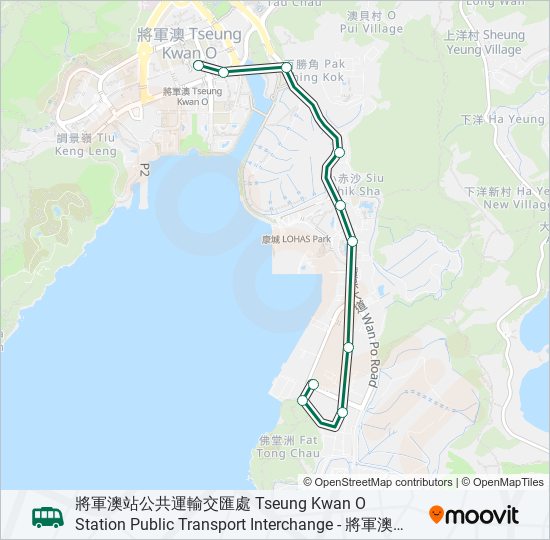 112S bus Line Map