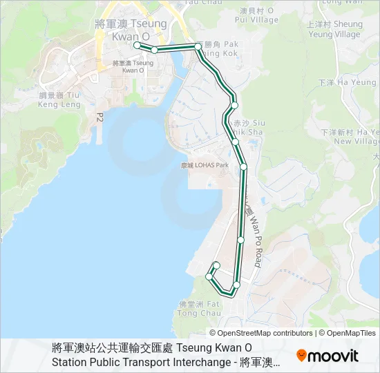 112S Bus Line Map